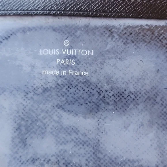Louis Vuitton Graphite Black Gray Damier Card Holder Insert Long Wallet - Picture 4 of 6